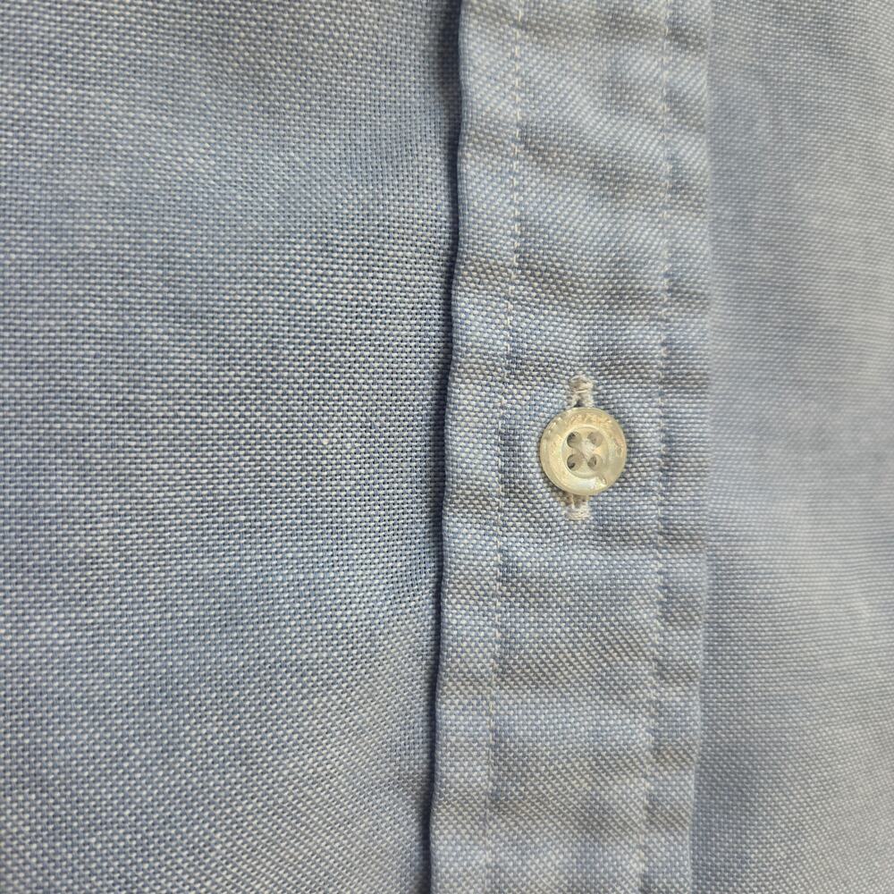 L.L. Bean Vintage Oxford Shirt Womens Large Blue Button Down Preppy 80s 90s USA - Picture 6 of 10